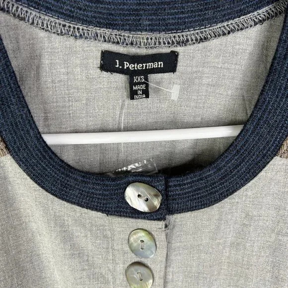 J Peterman Daisy Goes Dancing Mixed Media Dress - XXS, NWOT - Picture 3 of 10